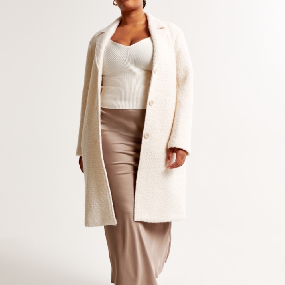 Abercrombie Wool-Blend Dad Coat